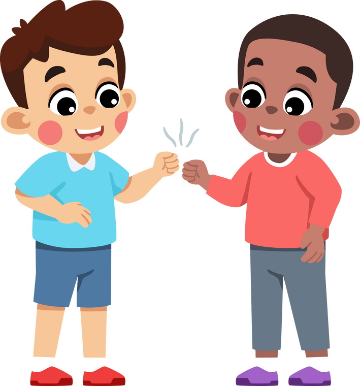 Children Friendship Fist Bump